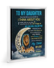 My Love Will Follow You - Best Gift For Daughter Floating Framed Canvas Prints White tile