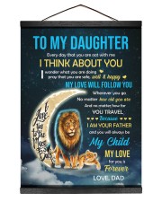 My Love Will Follow You - Best Gift For Daughter Hanging Canvas tile