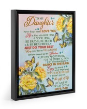 The Life Of You - Amazing Gift For Daughter Floating Framed Canvas Prints Black tile