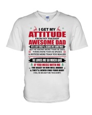 HE LOVES ME SO MUCH - AMAZING GIFT FOR DAUGHTER V-Neck T-Shirt tile