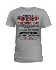 HE'S MY BEST FRIEND - LOVELY GIFT FOR DAUGHTER Ladies T-Shirt tile