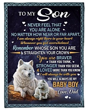 I Will Always Be With You - Best Gift For Son Fleece Blanket tile