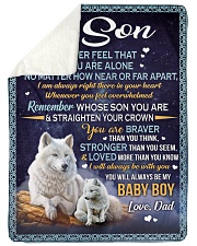 I Will Always Be With You - Best Gift For Son Sherpa Fleece Blanket tile