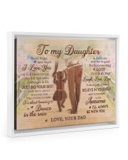 BELIEVE IN YOURSELF - LOVELY GIFT FOR DAUGHTER 14x11 White Floating Framed Canvas Prints thumbnail