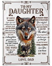 I AM THE STORM - LOVELY GIFT FOR DAUGHTER Large Fleece Blanket - 60" x 80" front
