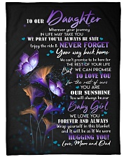 WE LOVE YOU - GREAT GIFT FOR DAUGHTER Large Fleece Blanket - 60" x 80" front