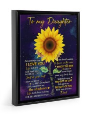 Life Is Filled With Hard Times & Good Times - Lovely Gift For Daughter Floating Framed Canvas Prints Black tile
