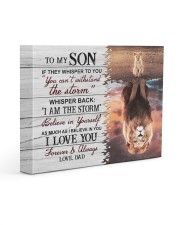 I Am The Storm - Best Gift For Son 14x11 Gallery Wrapped Canvas Prints front