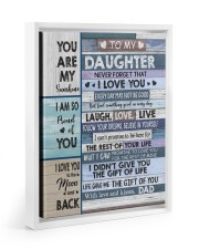 You Are My Sunshine - Best Gift For Daughter Floating Framed Canvas Prints White tile