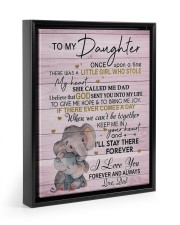 I LOVE YOU FOREVER AND ALWAYS Floating Framed Canvas Prints Black tile