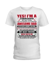 HE IS MY BEST FRIEND - LOVELY GIFT FOR DAUGHTER Ladies T-Shirt tile