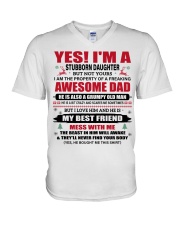 HE IS MY BEST FRIEND - LOVELY GIFT FOR DAUGHTER V-Neck T-Shirt tile
