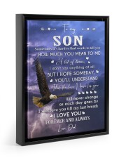 I WILL LOVE YOU TILL MY LAST BREATH Floating Framed Canvas Prints Black tile