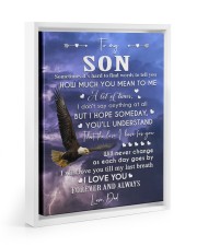 I WILL LOVE YOU TILL MY LAST BREATH Floating Framed Canvas Prints White tile