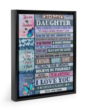 FIND SOMETHING GOOD IN EVERY DAY Floating Framed Canvas Prints Black tile