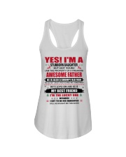 YES I'M A STUBBORN DAUGHTER - BEST GIFT FOR DAUGHTER Ladies Flowy Tank tile
