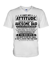 I GET MY ATTITUDE - LOVELY GIFT FOR DAUGHTER V-Neck T-Shirt tile