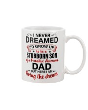 LIVING THE DREAM - LOVELY GIFT FOR SON FROM DAD Mug tile