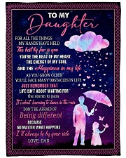 I'LL ALWAYS BE BY YOUR SIDE - GREAT GIFT FOR DAUGHTER Large Fleece Blanket - 60" x 80" front