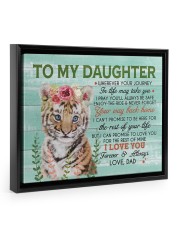 Your Way Back Home - Special Gift For Daughter Floating Framed Canvas Prints Black tile