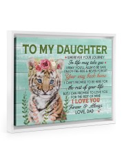 Your Way Back Home - Special Gift For Daughter Floating Framed Canvas Prints White tile