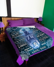 BELIEVE IN YOURSELF - BETS GIFT FOR DAUGHTER Large Fleece Blanket - 60" x 80" aos-coral-fleece-blanket-60x80-lifestyle-front-01