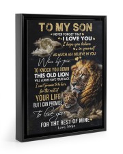 I BELIEVE IN YOU - GREAT GIFT FOR SON FROM MOJO Floating Framed Canvas Prints Black tile