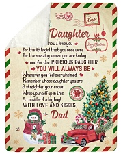 Straighten Your Crown - Amazing Gift For Daughter Sherpa Fleece Blanket tile