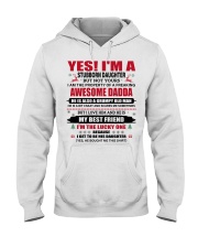 YES I'M A STUBBORN DAUGHTER - BEST GIFT FOR DAUGHTER Hooded Sweatshirt tile