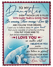 I LOVE YOU - AMAZING GIFT FOR DAUGHTER Small Fleece Blanket - 30" x 40" front