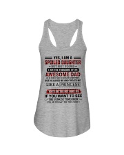 YES I AM A SPOILED DAUGHTER Ladies Flowy Tank tile