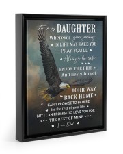 I PRAY YOU'LL ALWAYS BE SAFE Floating Framed Canvas Prints Black tile