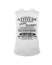 HE HAS A BACKBONE MADE OF STEEL Sleeveless Tee tile