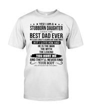 I Am A Stubborn Daughter - Best Gift For Daughter Classic T-Shirt tile