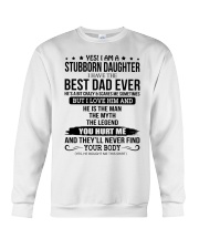 I Am A Stubborn Daughter - Best Gift For Daughter Crewneck Sweatshirt tile