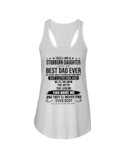 I Am A Stubborn Daughter - Best Gift For Daughter Ladies Flowy Tank tile