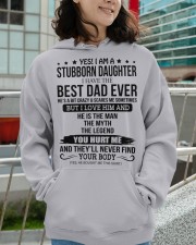 I Am A Stubborn Daughter - Best Gift For Daughter Hooded Sweatshirt apparel-hooded-sweatshirt-lifestyle-front-102