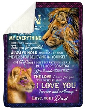 MY EVERYTHING - TO SON FROM DAD Sherpa Fleece Blanket tile