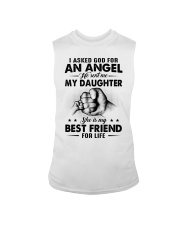 I Asked God For An Angel - Best Gift Father Sleeveless Tee tile