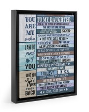 YOU ARE MY SUNSHINE Floating Framed Canvas Prints Black tile