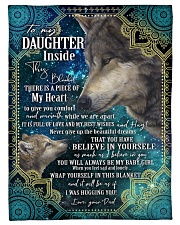 BELIEVE IN YOURSELF - DAUGHTER GIFT WITH WOLF Fleece Blanket tile
