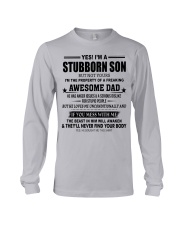 LOVES ME UNCONDITIONALLY - AMAZING GIFT FOR SON Long Sleeve Tee tile