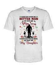 Make Me A Better Man - Perfect Gift For Dad V-Neck T-Shirt tile