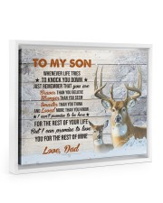 THE REST OF YOUR LIFE - BEST GIFT FOR SON Floating Framed Canvas Prints White tile
