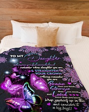 WRAP YOURSELF UP IN THIS AND CONSIDER IT A BIG HUG Large Fleece Blanket - 60" x 80" aos-coral-fleece-blanket-60x80-lifestyle-front-02