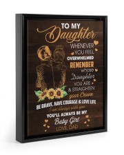 You'll Always Be My Baby Girl - Lovely Gift For Daughter Floating Framed Canvas Prints Black tile