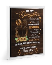 You'll Always Be My Baby Girl - Lovely Gift For Daughter Floating Framed Canvas Prints White tile