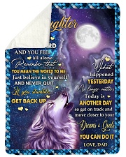 BELIEVE IN YOURSELF - GREAT GIFT FOR DAUGHTER Large Sherpa Fleece Blanket - 60" x 80" thumbnail