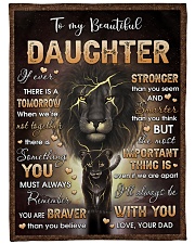 The Most Important Thing - Lovely Gift For Daughter Large Fleece Blanket - 60" x 80" front