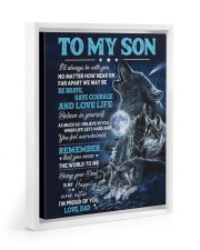 I'll Always Be With You - Amazing Gift For Son Floating Framed Canvas Prints White tile